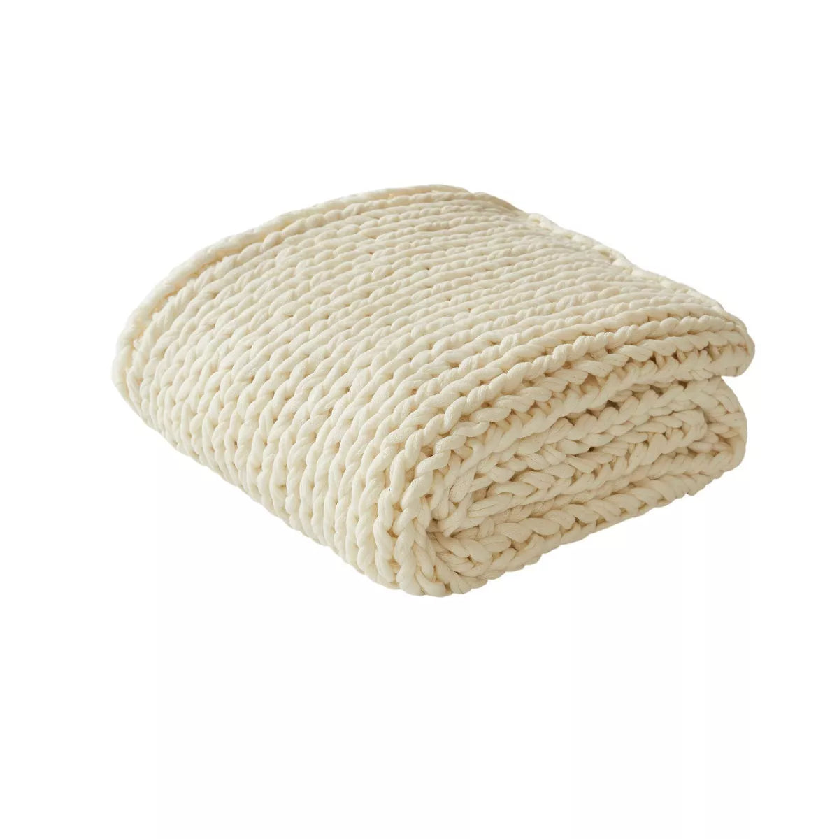50"x60" Chunky Double Knit Handmade Throw Blanket SHOWROOM ITEM