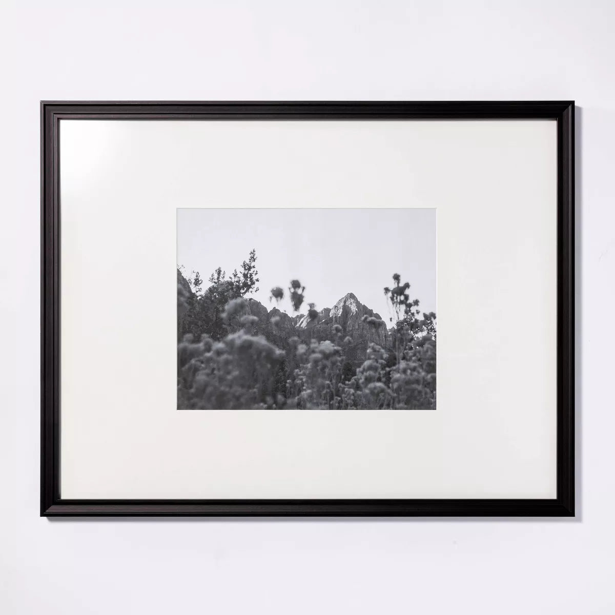 27.26" x 21.26" Matted to 11" x 14" Gallery Frame Art Black Showroom Item