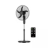 Digital Oscillating 3 Speed Stand Fan with Remote Control Black
