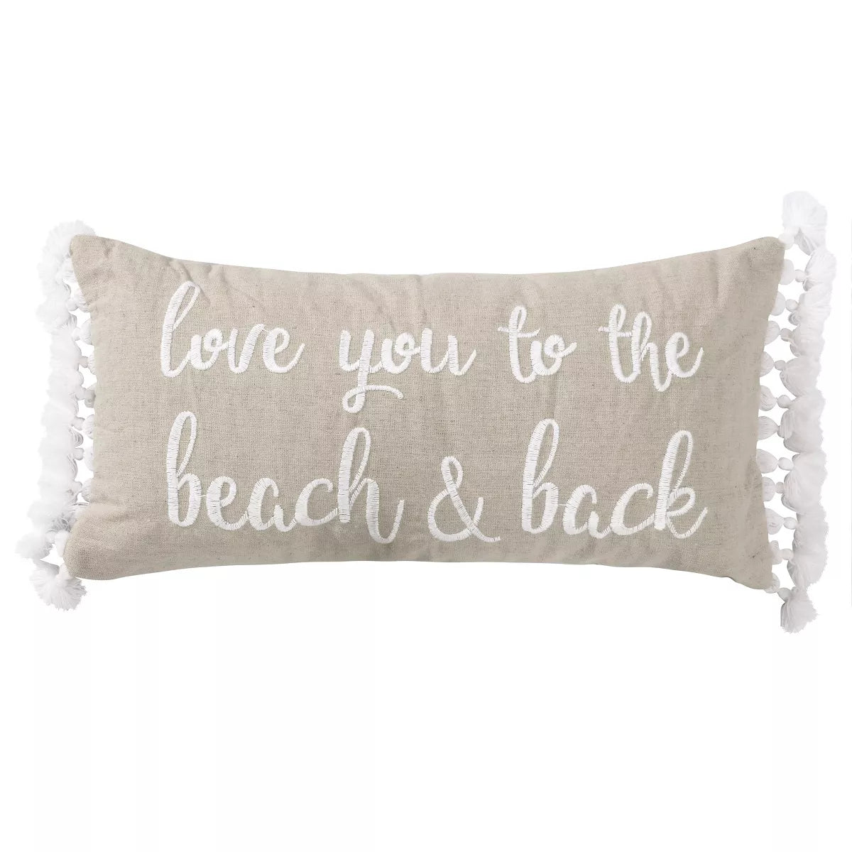 Beacon Beach and Back Pillow SHOWROOM ITEM