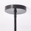 Metal Two Arm Shaded Chandelier Ceiling Light Black