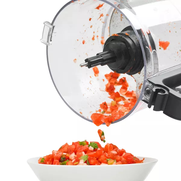 7 Cup Food Processor - Black -  Grinds, Chops, Shreds, Mixes, Blends, 3 Speeds, Dishwasher-Safe
