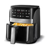 Digital Window Air Fryer with 8 Presets & Guided Cooking: Dishwasher-Safe Parts