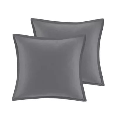 Aya Jacquard Geo Comforter & Sheets Bedding Set Gray - Queen