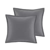 Aya Jacquard Geo Comforter & Sheets Bedding Set Gray - Queen