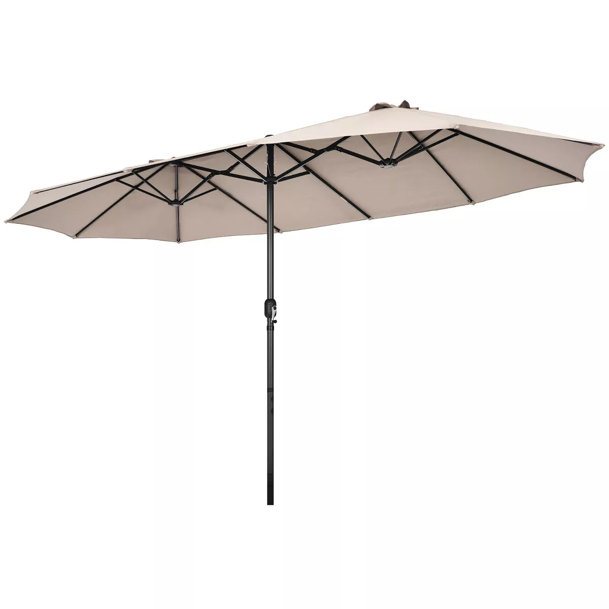 Patio Double-Sided Umbrella Crank Outdoor Garden Market Sun Shade