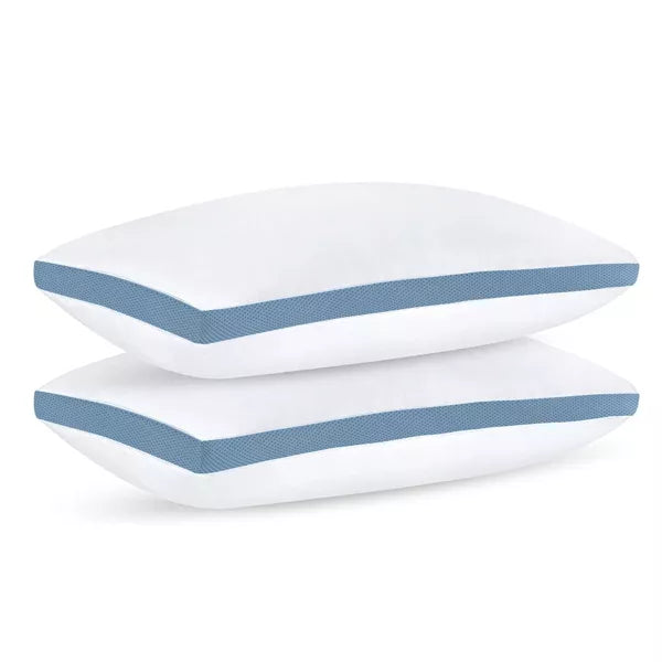 King Medium Machine Washable Cooling Sleep Pillows for Back Stomach or Side Sleepers