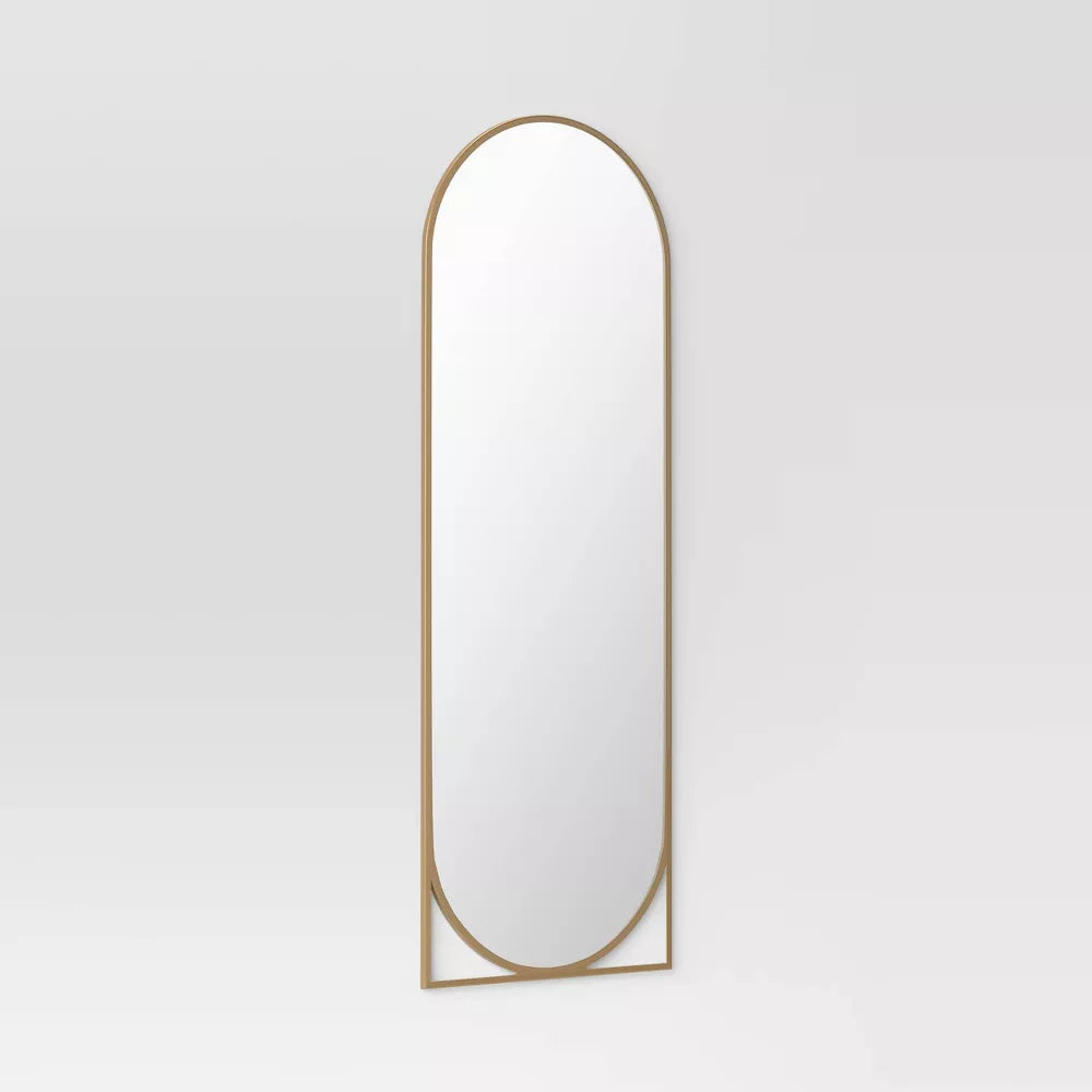 Full Length Floor Mirror Gold