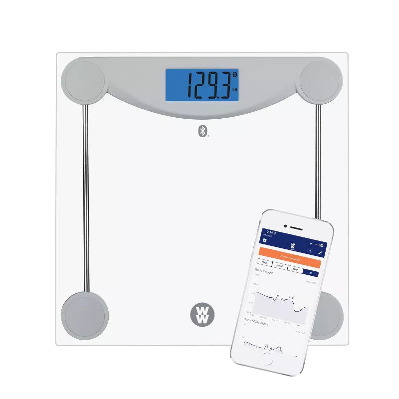 Weight Watchers Bluetooth Body Weight Scale Clear