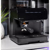 Profile Semi Automatic Stainless Steel Espresso Maker and Frother Black: Electric Coffee Machine, 10 Cup Capacity