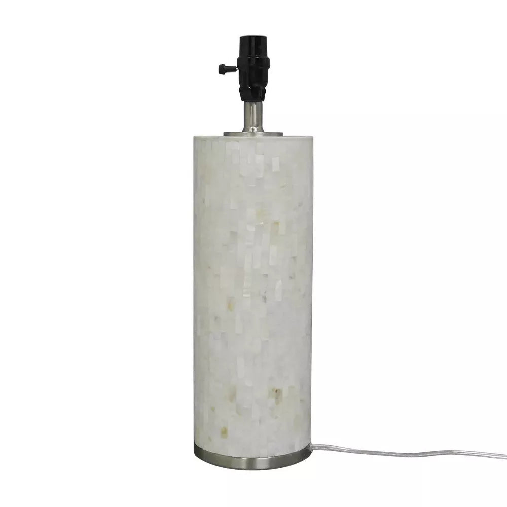 Capiz Subway Tile Large Lamp Base Shell