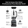 Professional Plus Blender DUO with Auto-iQ - Smoothie Blender, Pitcher, Ice Crushing, Silver