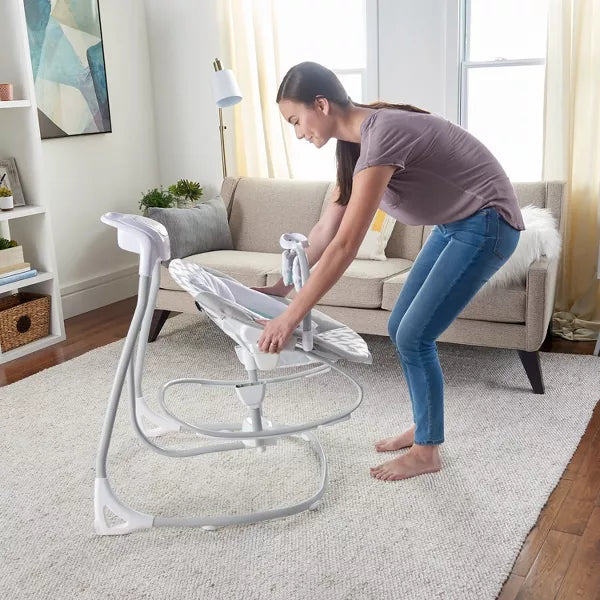 2-in-1 Multi-Direction Compact Baby Swing & Rocker with Vibrations - Raylan