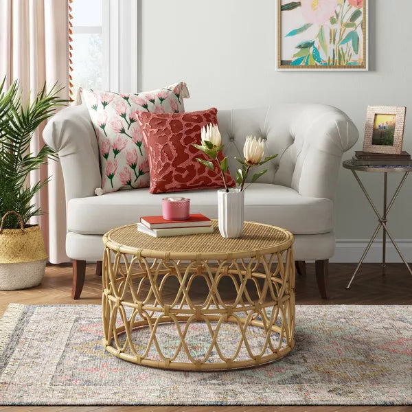 Geometric Printed Tile Persian Rug 5'x7'