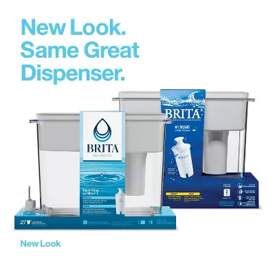 Extra Large UltraMax Filtered Water Dispenser with Filter - Gray: Water Filtration, Hand Wash, Flip-Top Lid