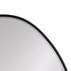 Ponder Decorative Wall Mirror Black - Asymmetric, Beveled Edge, Wall-Mount