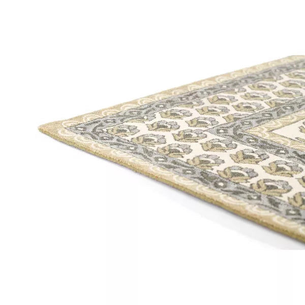 Cotswold Bourton Floral Handtufted Rug Green - 2'6" x 8'