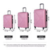Spinner Suitcase Set with TSA Lock and Organizer Interior ABS Hardshell 3 Piece Luggage
