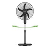 Digital Oscillating 3 Speed Stand Fan with Remote Control Black
