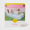 Deluxe Rectangular Family Pool Blue -  Inflatable PVC Kit
