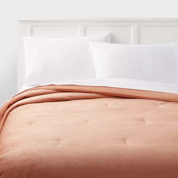 Corduroy Plush Comforter - Full/Queen