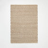 Checkered Stripe Rug Brown