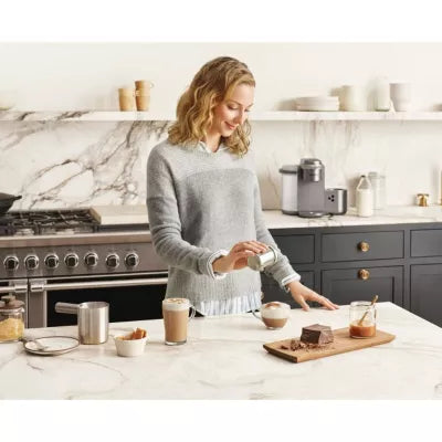 K-Cafe Special Edition Single-Serve K-Cup Pod Coffee, Latte and Cappuccino Maker - Nickel