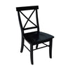 X Back Chairs with Solid Wood - International Concepts