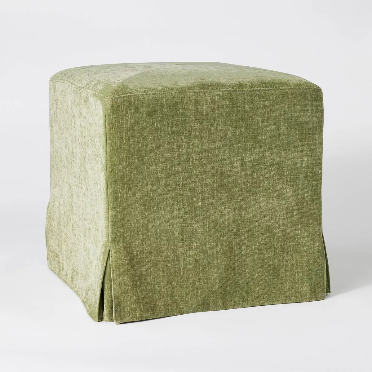 Lynwood Slipcover Cube Ottoman - Threshold™ designed with Studio McGee SHOWROOM ITEM