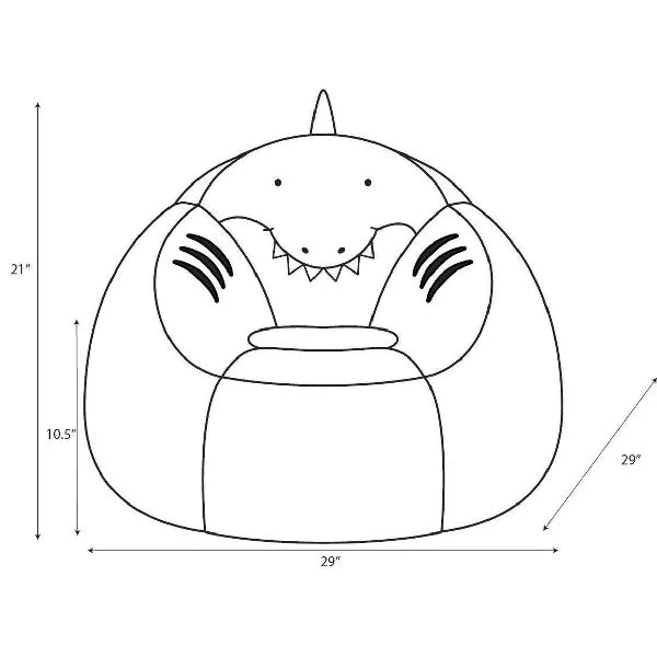 Shark Kids' Bean Bag Chair