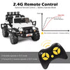 12V Kids Ride On Car 2 Seater Truck RC Electric Vehicles w/ Storage Room