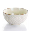 16pc Stoneware Honey Dinnerware Set White
