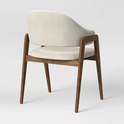 Ingleside Open Back Upholstered Wood Frame Dining Chair