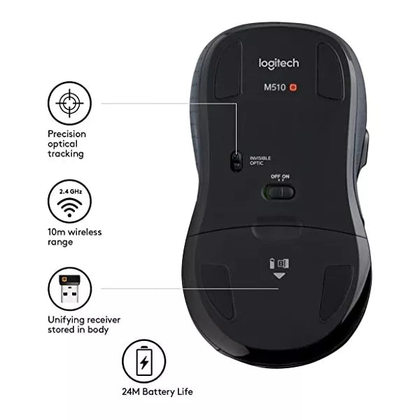 Mouse Wireless Computer with USB Unifying Receiver