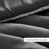 Boulder Striped Microsuede Comforter Mini Set - Full/Queen
