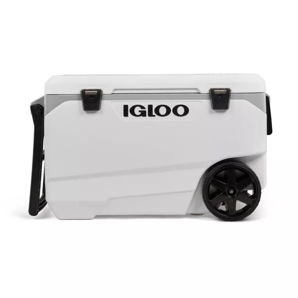 Latitude Rolling Cooler - White: Polyethylene, Tow Handle