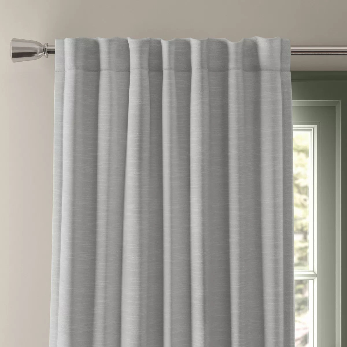 Blackout Henna Window Curtain Panel Gray
