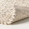 Chunky Rectangular Handmade Woven Area Rug Cream - 2'x3' Accent