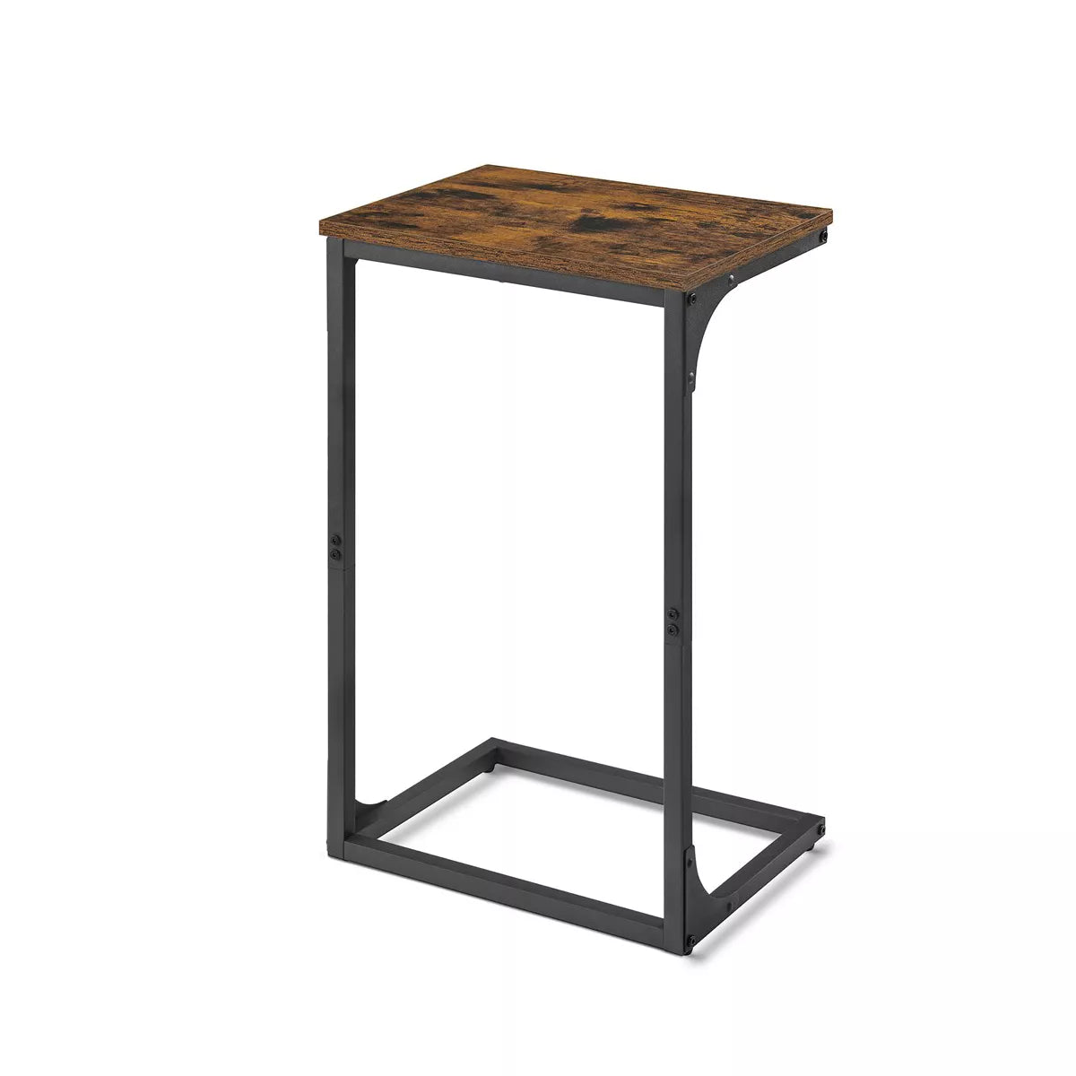 C-Shaped End Side Couch Small TV Tray Table