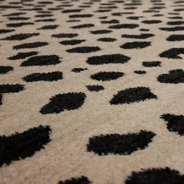Daffodil Leopard Print Woven Rug 2'4"x7