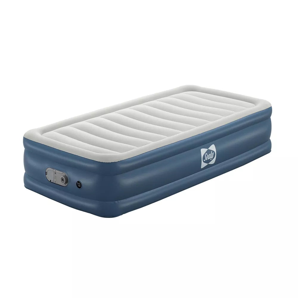 AlwayzAire Flocked Top Air Mattress Twin with Built-in Dual Pump ...
