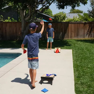 Portable Junior Cornhole Game Set with 6 Bean Bags