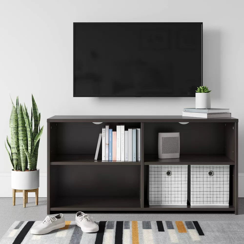 Storage TV Stand Black – Salvage & Co Indy