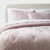 3pc Luxe Distressed Crinkle Velvet Comforter and Sham Set - Full/Queen
