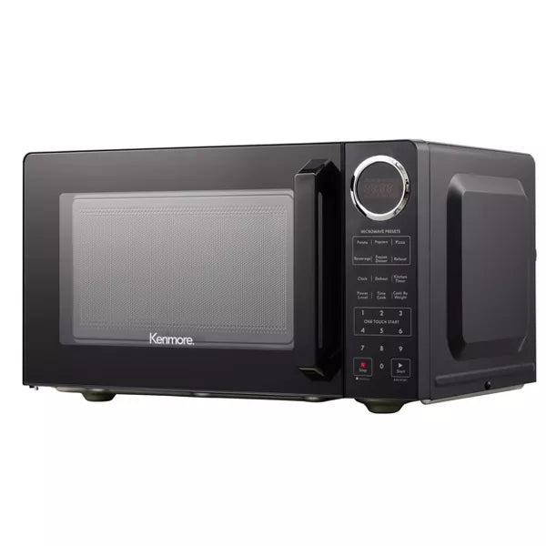 Microwave - Black: Countertop, Child Lock, 6 Programs, Compact Size