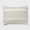 8pc Clipped Jacquard Stripe Comforter Bedding Set, King