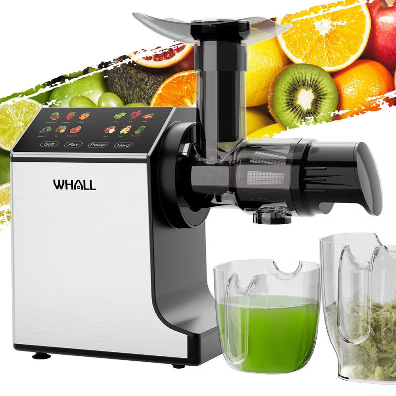 Juicer Machines, Cold Press Juicer Touch-Screen, Masticating Juicer Vegetable and Fruit