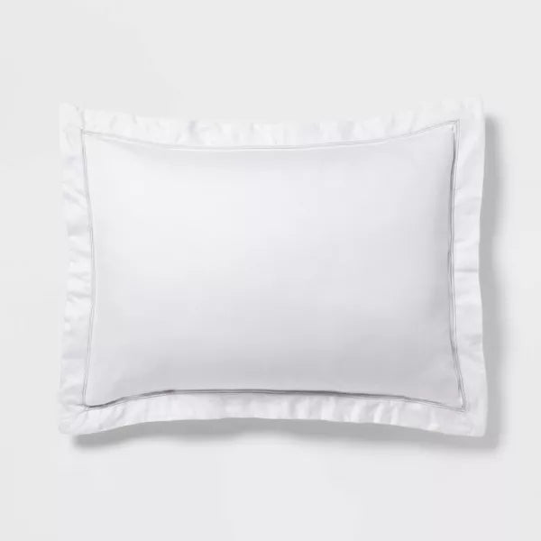3pc Luxe Embroidered Border Comforter and Sham Set - King