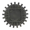 Wooden Sunburst Wall Mirror Brown