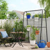 A-Frame Patio Decorative Screen Black
